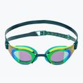 Plaukimo akiniai Speedo Fastskin Hyper Elite Mirror hyper yellow/steel/emerald mirror 2