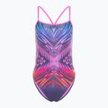 Moteriškas vientisas plaukimo kostiumas Speedo Placement Digital Vback balance blend/hapuna blue