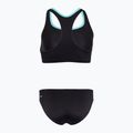 Moteriškas dviejų dalių plaukimo kostiumas Speedo Placement hyper yellow 2