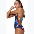Moteriškas vientisas maudymosi kostiumėlis Speedo Allover Digital Leaderback lava blur/speedo black 8