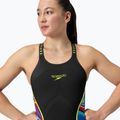Moteriškas startinis kostiumas Speedo Fastskin LZR Pure Intent 2.0 Closedback Kneeskin black / molten blur / hyper yellow / mainline 6