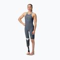 Moteriškas startinis kostiumas Speedo Fastskin LZR Pure Valor 2.0 Closedback Kneeskin grey lead / acadia blue / mainline 2