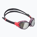 Moteriški plaukimo akiniai Speedo Biofuse 2.0 Mirror vintage fog / steel / silver mirror
