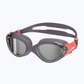 Moteriški plaukimo akiniai Speedo Biofuse 2.0 Mirror vintage fog / steel / silver mirror