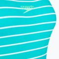 Moteriškas vientisas maudymosi kostiumėlis Speedo Eco Endurance+ Printed Medalist turquoise gem 3
