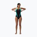 Moteriškas vientisas maudymosi kostiumėlis Speedo Placement Laneback turquoise gem 2