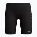 Vaikiški plaukimo šortai Speedo Plastisol Placement Jammer black/alfalfa green