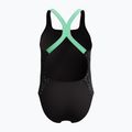 Vaikiškas vientisas maudymosi kostiumėlis Speedo Allover Pwerbackback black/alfalfa green 2