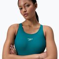 Moteriškas vientisas maudymosi kostiumėlis Speedo Colourblock 2.0 deep emerald 5