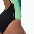 Moteriškas vientisas maudymosi kostiumėlis Speedo High Neck Splice Cross Back turkio spalvos akmuo 7