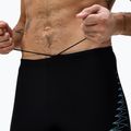 Vyriški plaukimo šortai Speedo Medley Logo Jammer juodi/žalios spalvos alfalfa 5