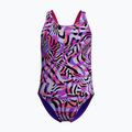Vaikiškas vientisas plaukimo kostiumas Speedo Digital Allover Leaderback flare pink