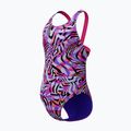 Vaikiškas vientisas plaukimo kostiumas Speedo Digital Allover Leaderback flare pink 3