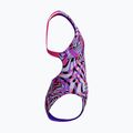 Vaikiškas vientisas plaukimo kostiumas Speedo Digital Allover Leaderback flare pink 4