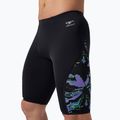 Speedo vyriški plaukimo marškinėliai ML Printed Side Spliced gloral glitch/black 5
