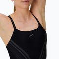 Moteriškas vientisas maudymosi kostiumėlis Speedo Printed Active Back juodas 4