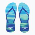 Vyriškos šlepetės per pirštą Speedo Flip Flop deep sapphire/sea and sky 2