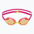 Plaukimo akiniai Speedo Fastskin Speedsocket 2 Mirror neon melon/vermillion/gold mirror 2
