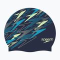 Plaukimo kepuraitė Speedo Printed Silicone peacoat/pale clover/mayan blue