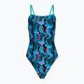 Moteriškas vientisas plaukimo kostiumėlis Speedo Printed Web Back canyon ombre/black
