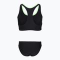 Moteriškas dviejų dalių maudymosi kostiumėlis Speedo Placement Raceback 2pc anthracite/clover 2