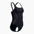 Moteriškas vientisas maudymosi kostiumėlis Speedo Placement Muscleback anthracite/clover 7