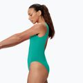 Moteriškas vientisas plaukimo kostiumėlis Speedo Solid High Neck peacock teal 3