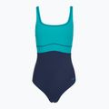 Moteriškas vientisas maudymosi kostiumėlis Speedo Shaping Contour Eclipse peacock teal/peacoat