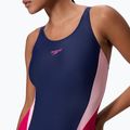 Moteriškas vientisas maudymosi kostiumėlis Speedo Colourblock 2.0 peacoat/pink 4