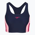 Moteriškas vientisas maudymosi kostiumėlis Speedo Colourblock Splice 2.0 peacoat/pink 3