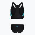 Moteriškas vientisas maudymosi kostiumėlis Speedo Colourblock Splice 2.0 anthracite/mayanblue 2