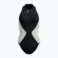Moteriškas vientisas plaukimo kostiumėlis Speedo Ocean Flex Zip black/pale clover 6