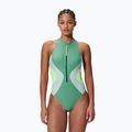 Moteriškas vientisas plaukimo kostiumėlis Speedo Ocean Flex Zip fortune green/pale clover