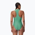 Moteriškas vientisas plaukimo kostiumėlis Speedo Ocean Flex Zip fortune green/pale clover 2