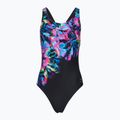 Moteriškas vientisas maudymosi kostiumėlis Speedo FL Placement Printed Powerback glitchy garden/black