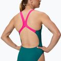 Moteriškas vientisas plaukimo kostiumėlis Speedo Solid Powerback peacock 4