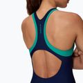 Moteriškas vientisas plaukimo kostiumėlis Speedo Colorblock Racerback peacoat/peacock teal 4