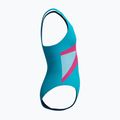 Vaikiškas vientisas plaukimo kostiumėlis Speedo Hyperboom Butterfly Back mayan blue/margarita pink 4