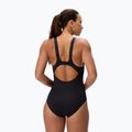 Moteriškas vientisas plaukimo kostiumėlis Speedo Sculpture Butterfly Back anthracite 2