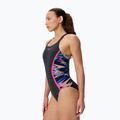 Moteriškas vientisas plaukimo kostiumėlis Speedo Hyperboom Splice Muscleback anthracite/margarita pink 3