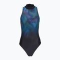 Moteriškas vientisas maudymosi kostiumėlis Speedo Print Hydrasuit anthracite