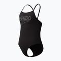 Vaikiškas vientisas plaukimo kostiumėlis Speedo Endurance+ Logo Thinstrap anthracite 3