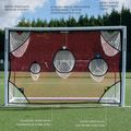 QuickPlay futbolo taikinių tinklas 5 x 2 m raudonas QP0863 3