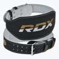 Svorio kilnojmo diržas RDX Belt 6" Leather black/gold 5