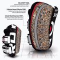 RDX T3 Muay Thai treniruočių skydas Kick Pads baltos/juodos spalvos 5