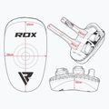 RDX T3 Muay Thai treniruočių skydas Kick Pads baltos/juodos spalvos 6