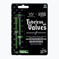 Vožtuvų komplektas presta Peaty's X Chris King MK2 Tubeless Valves 80 mm emerald 2