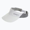 Vyriškas bėgimo snapelis ZONE3 Lightweight Race Visor white/charcoal marl/relective silver