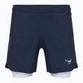 Vyriški treniruočių šortai FUMETSU Icon Dual Layer Training navy/ white