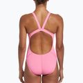 Nike Hydrastrong Solid Fastback moteriškas vientisas maudymosi kostiumėlis rožinės spalvos NESSA001-660 5